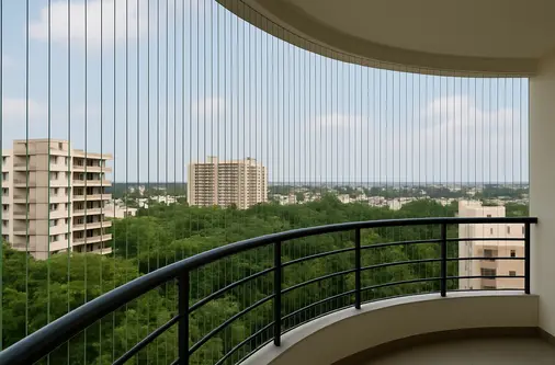 Invisible Grills for Balcony Projects - Mahesh Safety Solutions