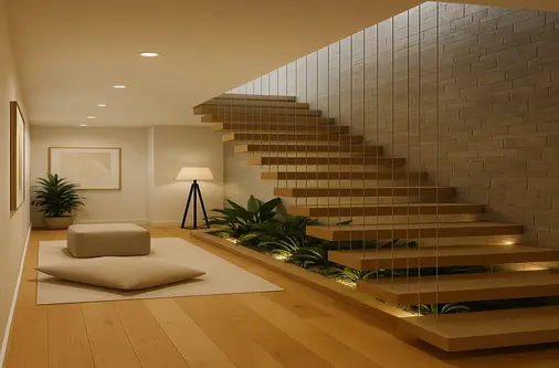 Staircase Invisible Grills Projects - Mahesh Safety Solutions